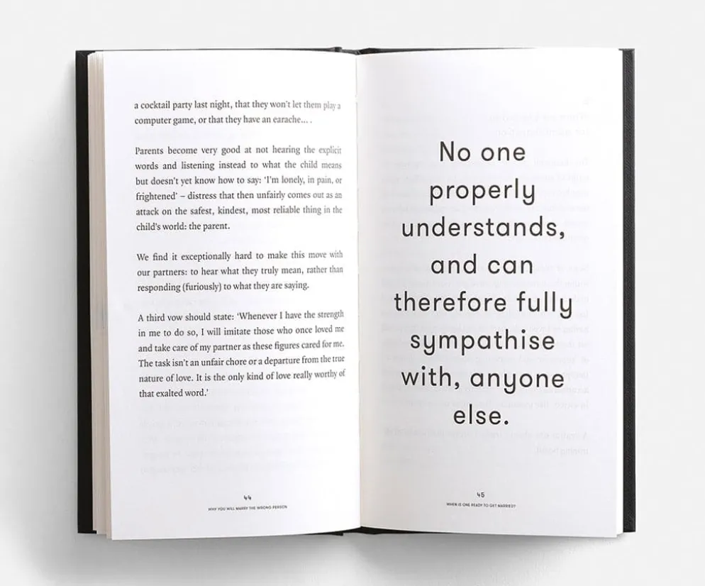The School of Life 'Why You Will Marry The Wrong Person' Book