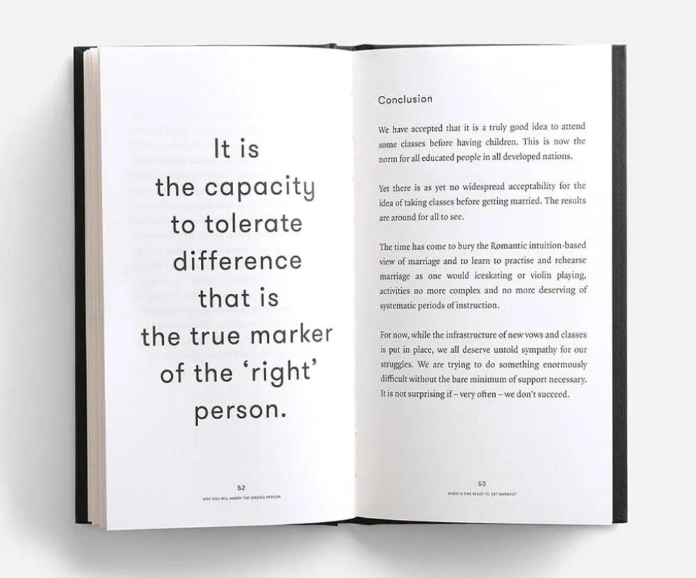 The School of Life 'Why You Will Marry The Wrong Person' Book