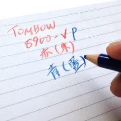 Tombow VP 7:3 Vermillion-Prussian Blue Bicolour Pencil [box of 12 pencils]