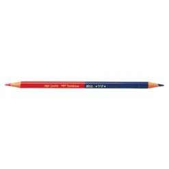 Tombow VP Vermillion-Prussion Blue Bicolour Pencil [box of 12 pencils]