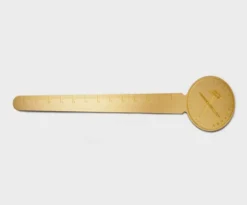Tools to Live By Brass Rulermark Bookmark & Measuring Tool – 18cm Solid Brass