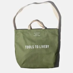 Tools to Live By Tote Bag Large – Green Canvas, Spacious, Versatile Carry