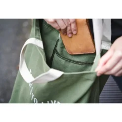 Tools to Live By Tote Bag Large – Green Canvas, Spacious, Versatile Carry