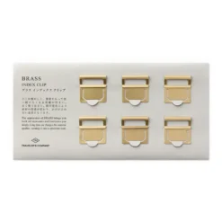 TRAVELER'S Company Brass Index Clips – Set of 6