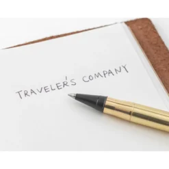 TRAVELER'S Company Brass Rollerball Pen Factory Green