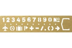 TRAVELER'S Company Brass Stencil Bookmark [Numbers]