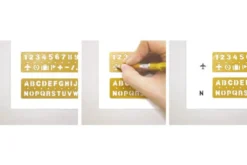 TRAVELER'S Company Brass Stencil Bookmark [Numbers]