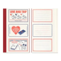 TRAVELER'S Company Notebook Love & Trip Regular Size Refill