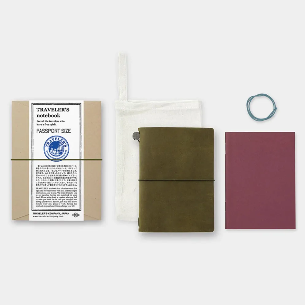 TRAVELER'S Company Passport Notebook Olive