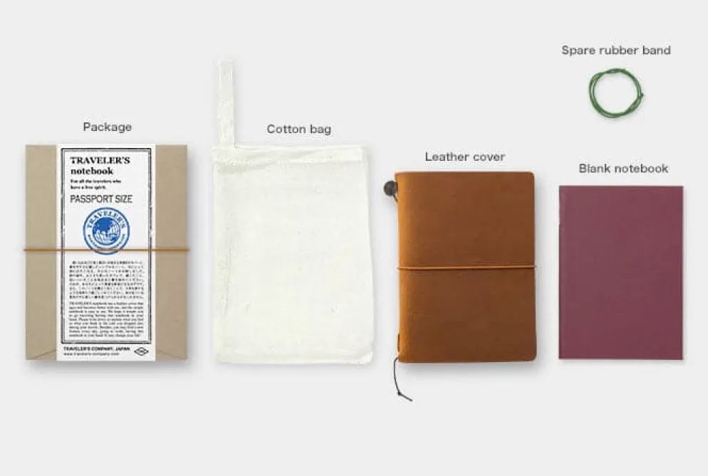 TRAVELER'S Company Passport Notebook - Camel