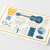 TRAVELER'S Company Travel Tools Letterpress Card Blue [Limited Edition]
