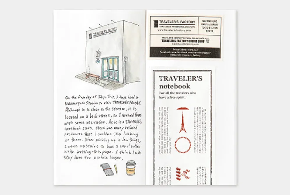 TRAVELER'S Limited Edition Tokyo Notebook Refill - Blank