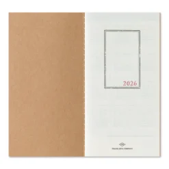 Traveler's Notebook 2026 Monthly Diary Refill – Regular Size