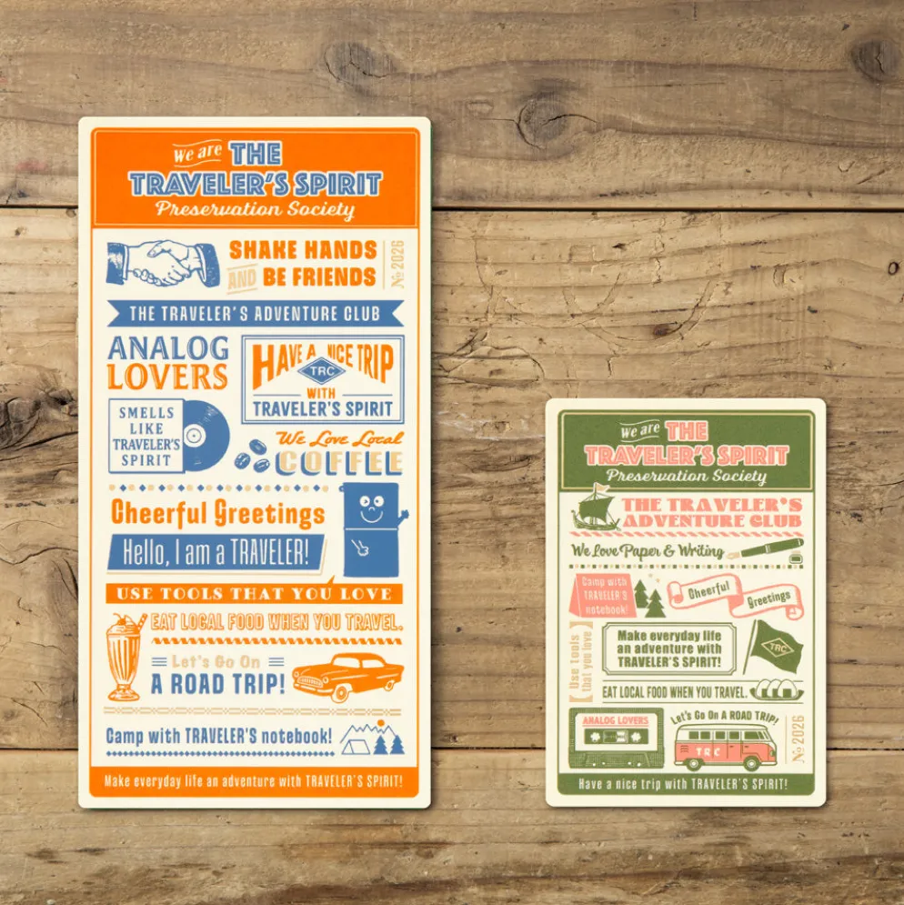 Traveler's Notebook Plastic Sheet 2026 Edition - Regular Size