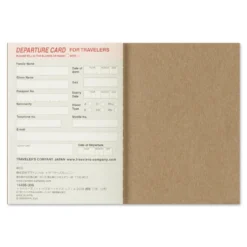 Traveler’s Notebook 2026 Second Half Passport Weekly Diary – (July to Dec.) Refill