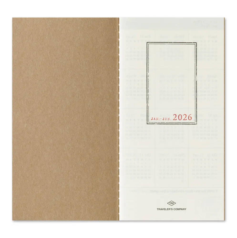 Traveler’s Notebook 2026 Weekly Vertical Diary Refill – Regular Size (Set of 2)