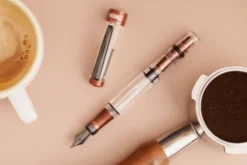 TWSBI Diamond 580 AL R Fountain Pen Affogato with Onyx Trim