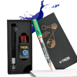 TWSBI ECO T Fountain Pen Royal Jade with Midnight Blue Ink Set