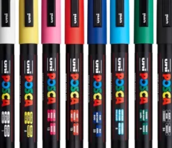 Uni POSCA PC-5M 8 Marker Set – Bold Colour, Brilliant Control, Endless Possibility