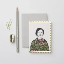 Wanderlust Woman in a Floral Dress Mini Card
