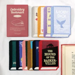 Wearingeul World Literature Embroidery Bookmark Set