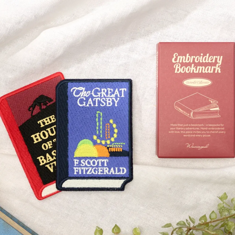 Wearingeul World Literature Embroidery Bookmark Set