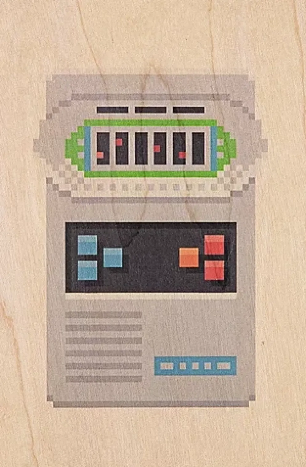 WOODHI Wooden Postcard - Hello 80's Soccer