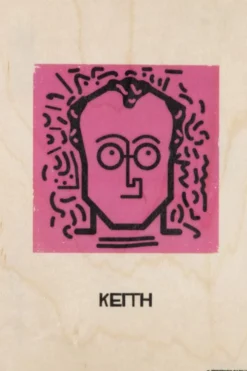 WOODHI Wooden Postcard - Portrart Keith