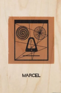 WOODHI Wooden Postcard - Portrart Marcel