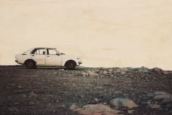 WOODHI Wooden Postcard - Photos White Car