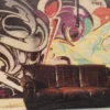 WOODHI Wooden Postcard - Photos Graffiti Couch