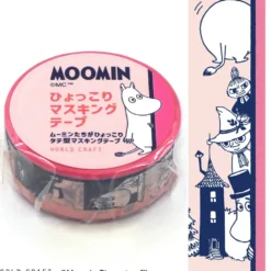 World Craft 15mm Moomin Masking Tape - Striped Pink