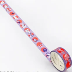 World Craft 15mm Moomin Masking Tape - Maru Purple