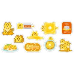 World Craft Torolli Butter Stickers - Butter Animal Collection