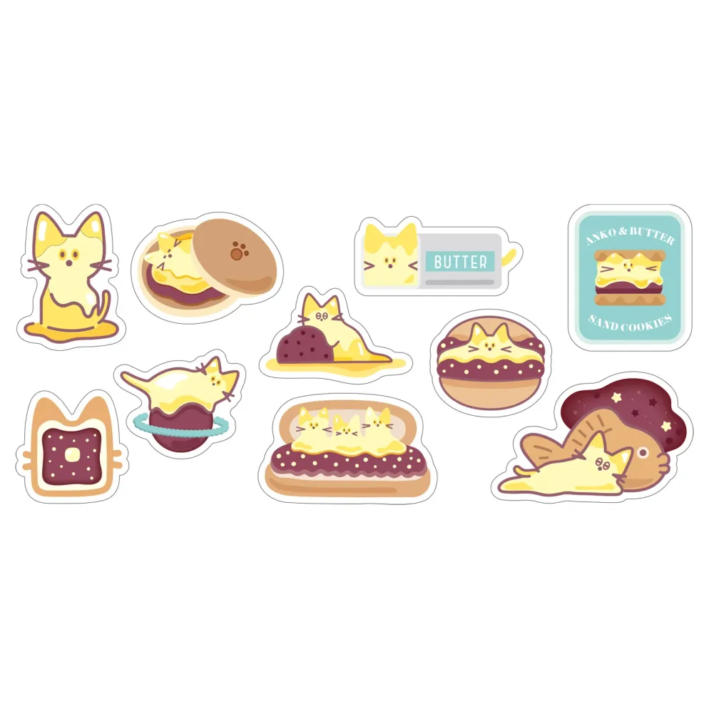 World Craft Torolli Butter Stickers - Butter Animal Collection