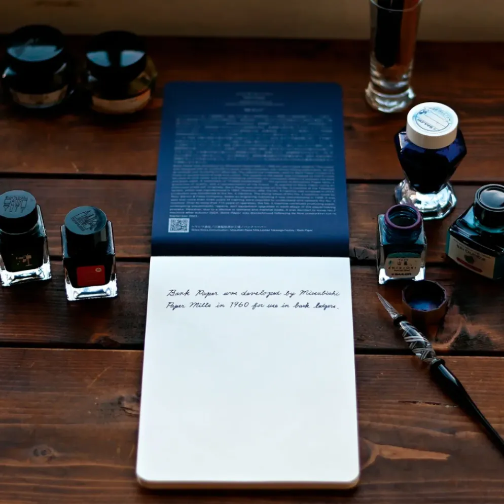Yamamoto Paper A5 Writing Pad - Bank Paper