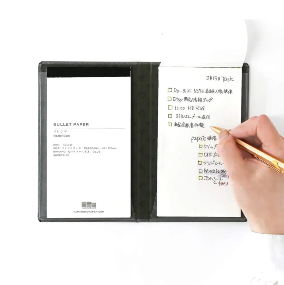 Yamamoto Paper Bullet Jotter – Portable Flat-Open Notebook