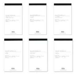 Yamamoto Paper Bullet Jotter Refill Pads – 6 Premium Paper Types