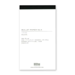 Yamamoto Paper Bullet Jotter Refill Pads – 6 Premium Paper Types