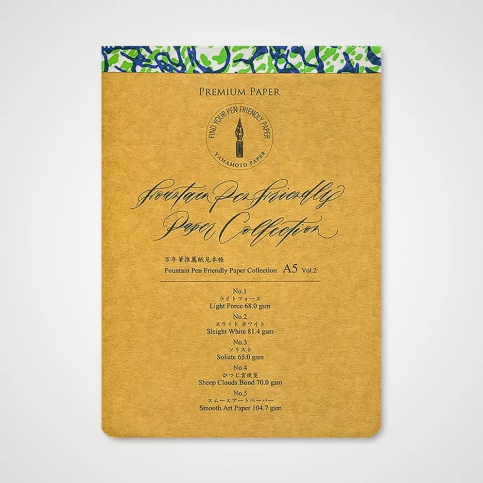 Yamamoto Paper Fountain Pen Friendly Paper Collection A5 – Textured Paper Selection