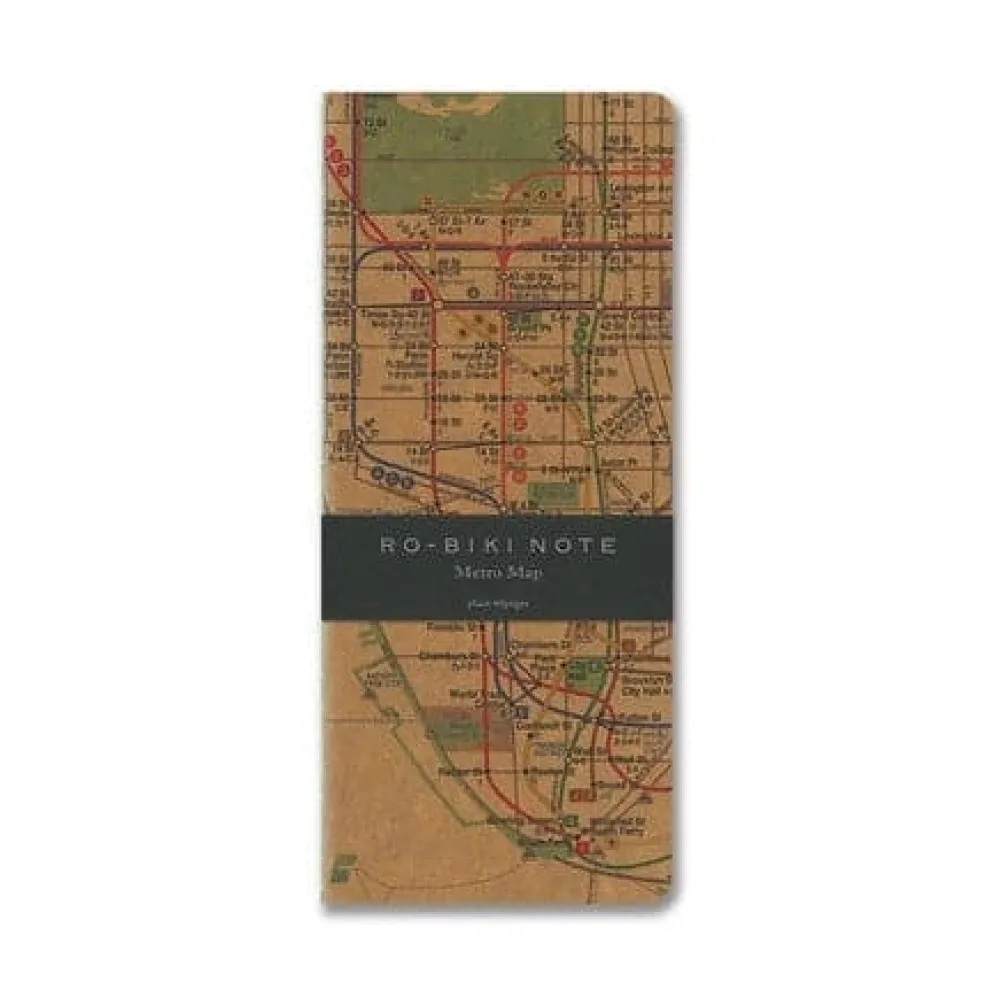 Yamamoto Paper RO-BIKI NOTE Metro Map Plain Notebook