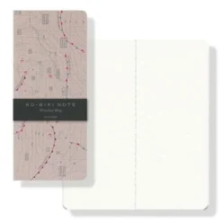 Yamamoto Paper RO-BIKI NOTE Weather Map Plain Notebook