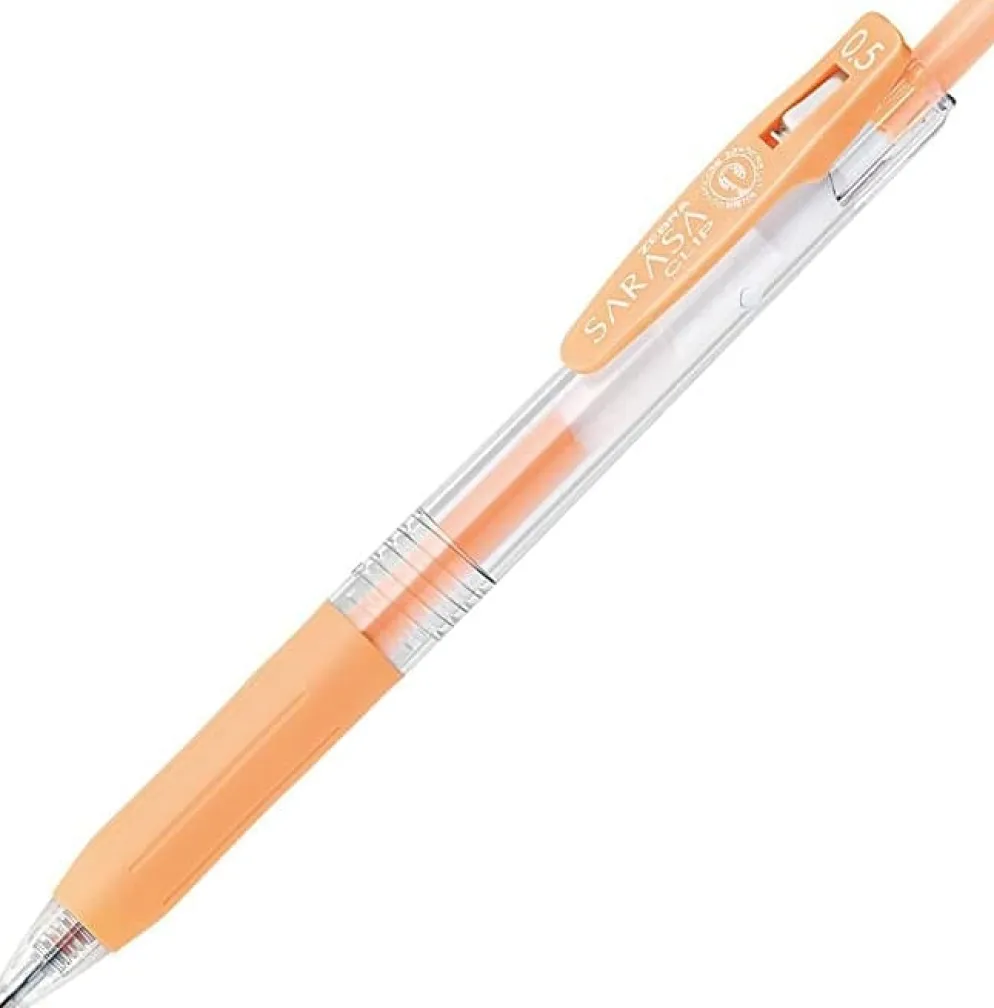 Zebra Sarasa Clip Ballpoint Gel Pen - Milk Colours (Pastels)