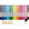 Zebra Sarasa Clip 0.5mm Gel Ink Ballpoint Pen Set - 20 Colours